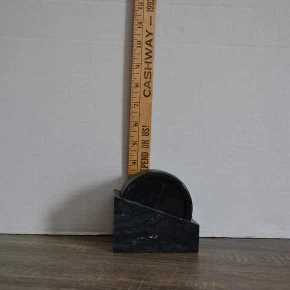 Vtg Stone Coaster Set - Picture 10 of 10